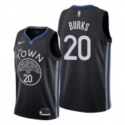 Maillot Golden State Warriors Alec Burks Ville 2019-20 Noir
