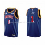 Maillot Golden State Warriors Damion Lee NO 1 75th Anniversary Bleu