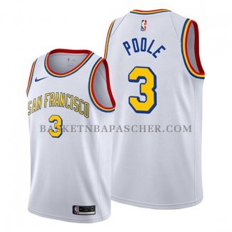 Maillot Golden State Warriors Jordan Poole Classic Edition Blanc