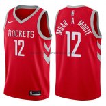 Maillot Houston Rockets Luc Mbah A Moute Icon 2017-18 Rouge
