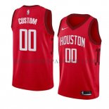 Maillot Houston Rockets Personnalise Earned 2018-19 Rouge