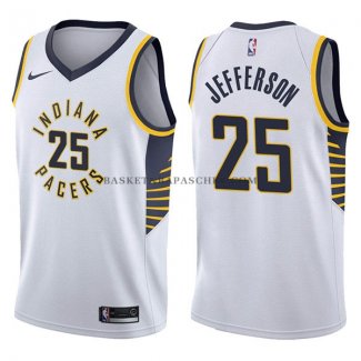Maillot Indiana Pacers Al Jefferson Association 2017-18 Blanc