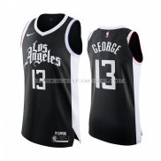 Maillot Los Angeles Clippers Paul George NO 13 Ville 2020-21 Authentique Noir