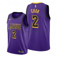 Maillot Los Angeles Lakers Quinn Cook Ville Volet