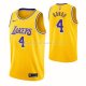 Maillot Los Angeles Lakers Rajon Rondo NO 4 Icon Jaune
