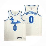 Maillot Los Angeles Lakers Russell Westbrook NO 0 Classic 2019-20 Blanc Maillot Los Angeles Lakers Russell Westbrook NO 0 Classic 2019-20 Blanc