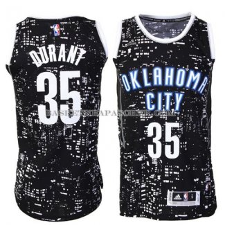 Maillot Lumieres de la ville Oklahoma City Thunder Durant Noir