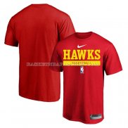 Maillot Manche Courte Atlanta Hawks Practice Performance 2022-23 Rouge