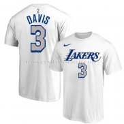 Maillot Manche Courte Los Angeles Lakers Anthony Davis Blanc