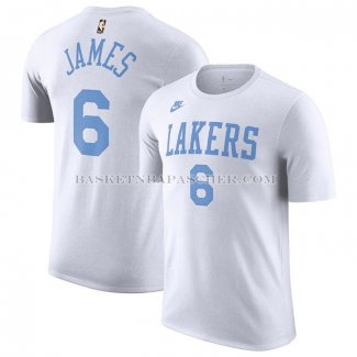 Maillot Manche Courte Los Angeles Lakers LeBron James Classic 2022-23 Blanc