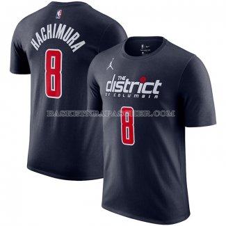 Maillot Manche Courte Washington Wizards Rui Hachimura Statement Bleu