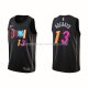 Maillot Miami Heat Bam Adebayo NO 13 Ville 2021-22 Noir