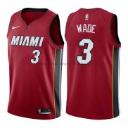 Maillot Miami Heat Dwyane Wade Statehombret 2017-18 Rouge