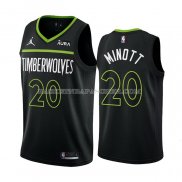 Maillot Minnesota Timberwolves Josh Minott NO 20 Statement 2022-23 Noir