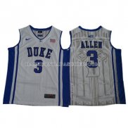 Maillot NCAA Duke Blue Devils Garyson Allen Blanc