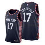 Maillot New York Knicks Iggy Brazdeikis Ville 2019 Bleu