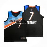Maillot Oklahoma City Thunder Carmelo Anthony NO 7 Ville 2020-21 Noir Maillot Oklahoma City Thunder Carmelo Anthony NO 7 Ville 2020-21 Noir