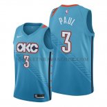 Maillot Oklahoma City Thunder Chris Paul Ville Bleu Maillot Oklahoma City Thunder Chris Paul Ville Bleu