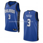 Maillot Orlando Magic Chuma Okeke NO 3 Statement 2022-23 Bleu