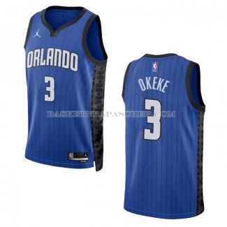 Maillot Orlando Magic Chuma Okeke NO 3 Statement 2022-23 Bleu