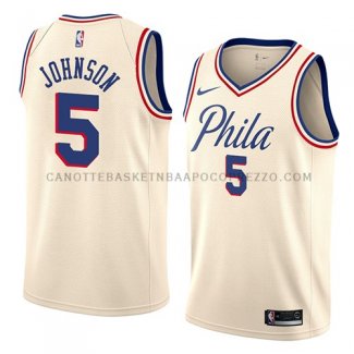 Maillot Philadelphia 76ers Amir Johnson Ciudad 2018 Crema