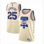 Maillot Philadelphia 76ers Ben Simmons Earned 2020-21 Crema Maillot Philadelphia 76ers Ben Simmons Earned 2020-21 Crema