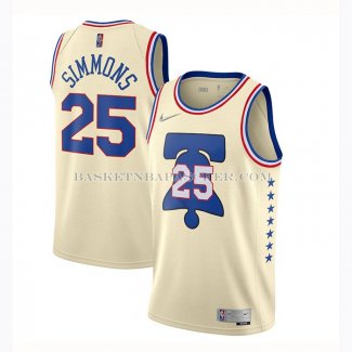 Maillot Philadelphia 76ers Ben Simmons Earned 2020-21 Crema