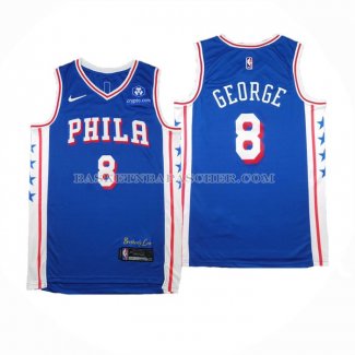 Maillot Philadelphia 76ers Paul George NO 8 Icon 2024-25 Bleu