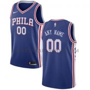 Maillot Philadelphia 76ers Personnalise 2017-18 Bleu