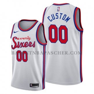 Maillot Philadelphia 76ers Personnalise Classic 2019-20 Blanc