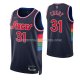 Maillot Philadelphia 76ers Seth Curry NO 31 Ville 2021-22 Bleu
