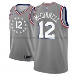 Maillot Philadelphia 76ers T.j. Mcconnell Ciudad 2018-19 Gris