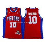 Maillot Retro Detroit Pistons Rooman Rouge