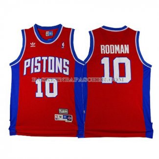 Maillot Retro Detroit Pistons Rooman Rouge