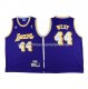 Maillot Retro Los Angeles Lakers West Purpura