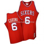 Maillot Retro Philadelphia 76ers Erving Rouge