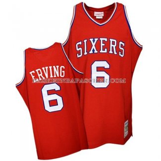 Maillot Retro Philadelphia 76ers Erving Rouge