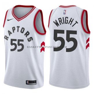 Maillot Toronto Raptors Delon Wright Association 2017-18 Blanc