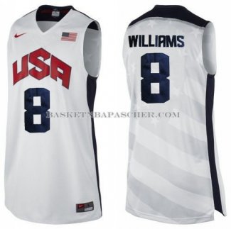 Maillot USA 2012 Williams Blanc