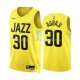 Maillot Utah Jazz Ochai Agbaji NO 30 Icon 2022-23 Jaune
