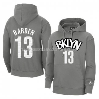 Veste a Capuche Brooklyn Nets James Harden Statement Gris