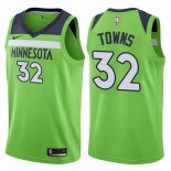 Maillot Authentique Minnesota Timberwolves Towns 2017-18 Vert