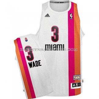 Maillot ABA Miami Heat Wade Blanc