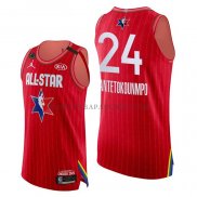 Maillot All Star 2020 Milwaukee Bucks Giannis Antetokounmpo Authentique Rouge