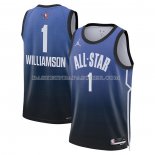 Maillot All Star 2023 New Orleans Pelicans Zion Williamson NO 1 Bleu