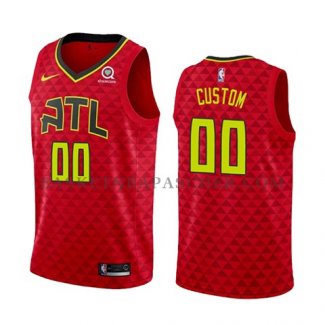 Maillot Atlanta Hawks Personnalise Statement 2018-19 Rouge