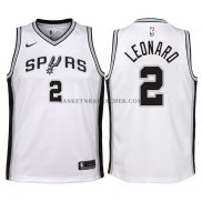 Maillot Enfant San Antonio Spurs Leonard 2017-18 Bla