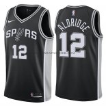 Maillot Authentique San Antonio Spurs Aldridge 2017-18 Noir