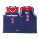 Maillot Authentique Washington Wizards Wall 2017-18 Bleu