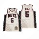Maillot Brooklyn Nets Jason Kidd NO 5 Mitchell & Ness 2006-07 Blanc